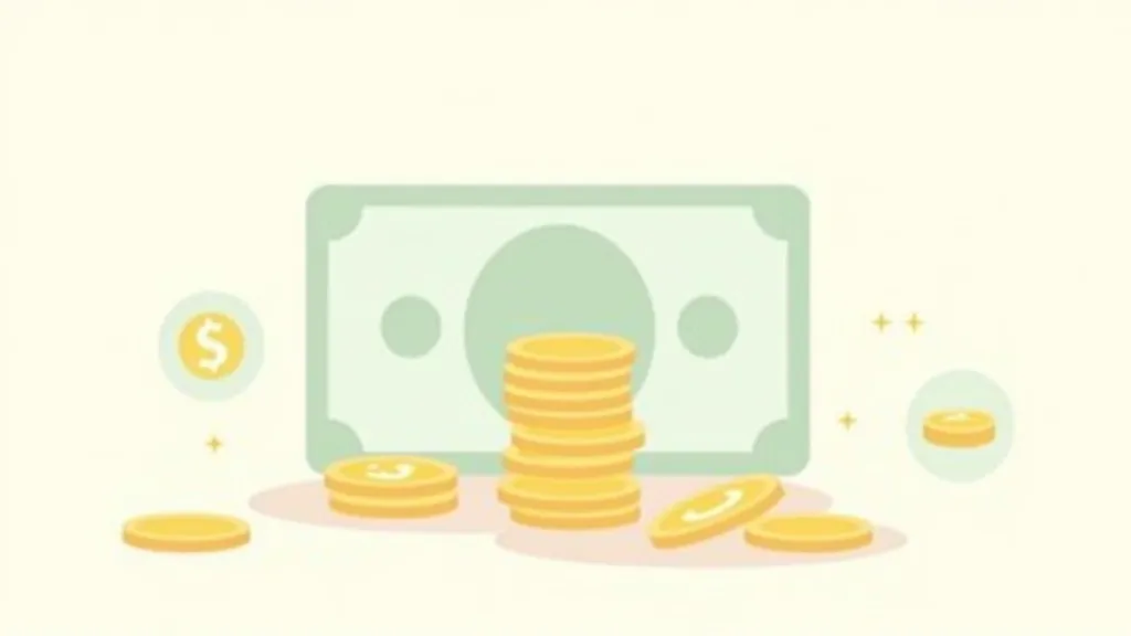 Skaidra diagramma, kas parāda dažādus naudas veidus: banknotes, monētas un digitālas ikonas, viegli saprotams formāts iesācējiem