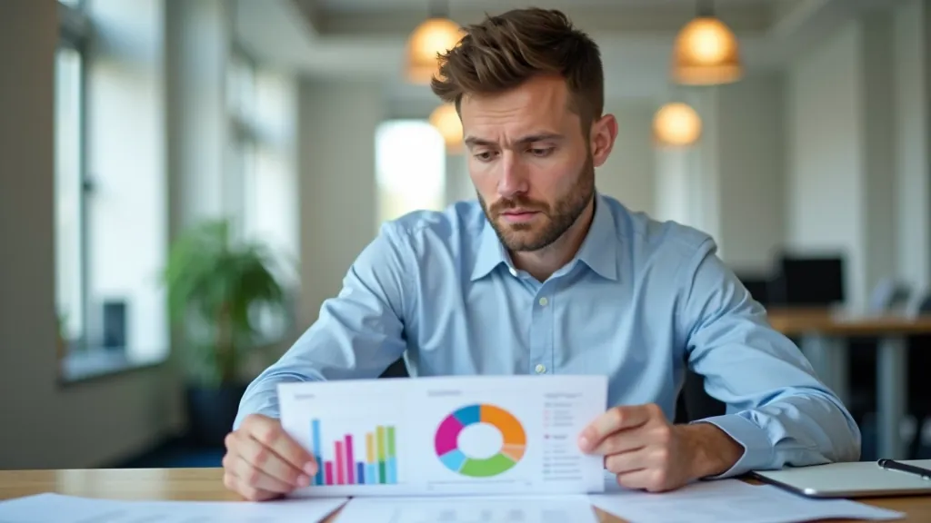 Cilvēks ar krāsainu diagrammu un finanšu planošanas dokumentiem uz galda